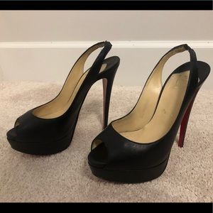 Christian Louboutin Lady Peep Sling 150 38.5